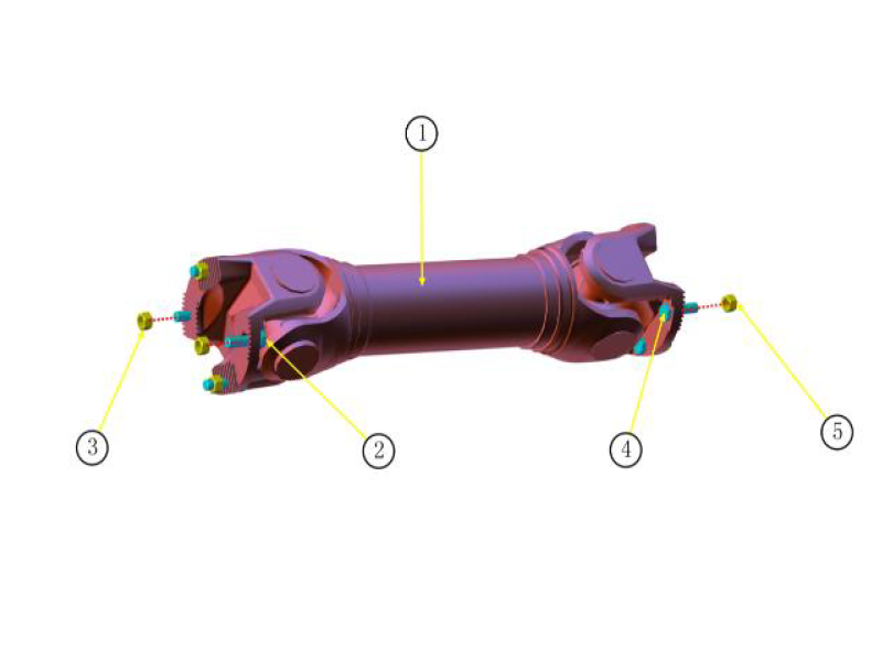 Beiben First Rear Axle To Second Rear Axle