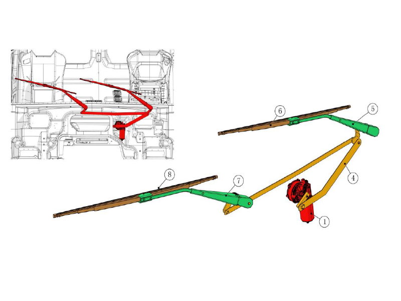 Beiben Wiper Switch