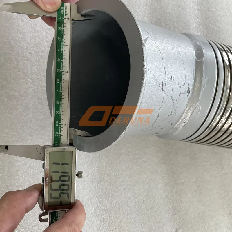DZ95319540008 Exhaust Ripple D=120 L=570 With Elbow (Under Clamp)