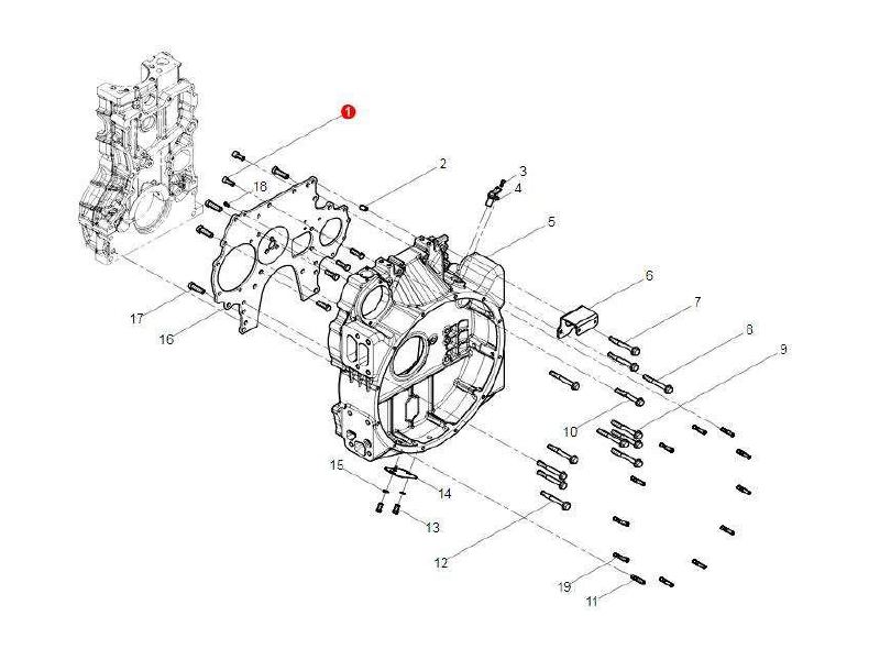 FAW  Engine Aseembly-Flywheel Housing Group