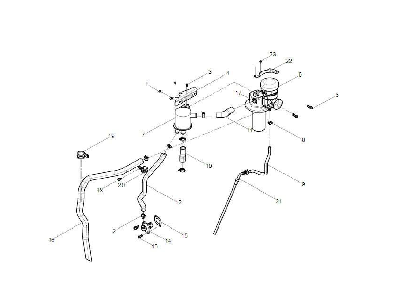 FAW Engine Aseembly-Oil-Gas Separator Group