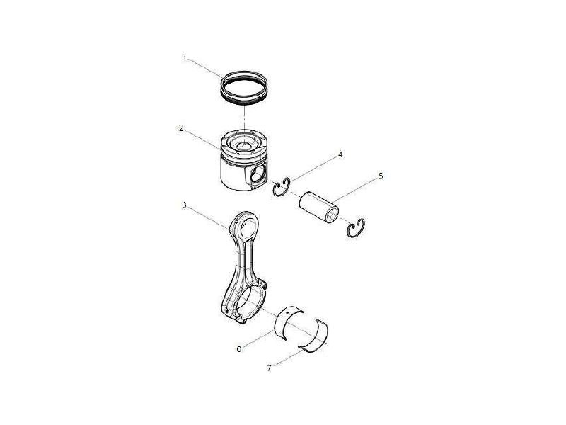 FAW Engine Aseembly-Piston And Connecting Rod Group