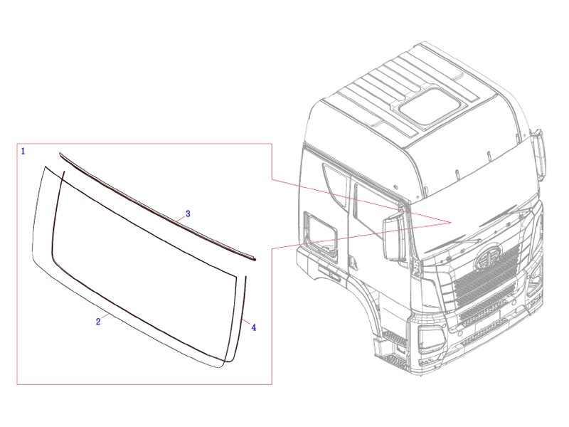 FAW Front Windshield Assembly