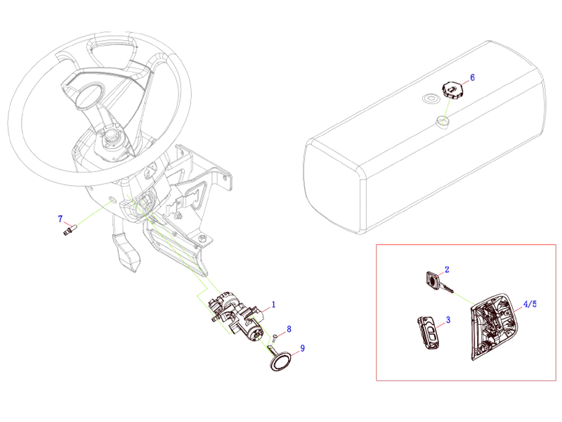 FAW Ignition Switch Assembly