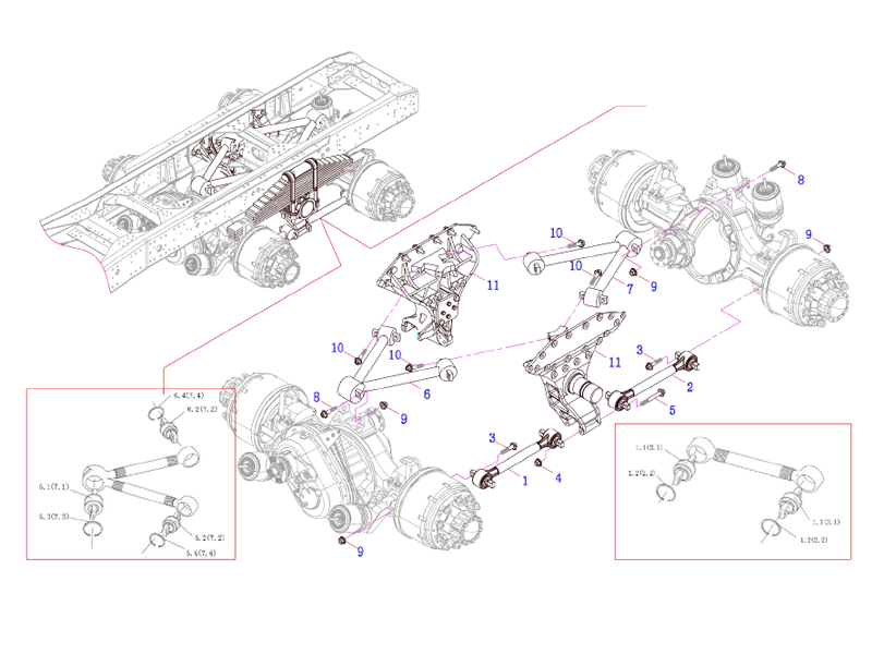 FAW Rear Balance Suspension Module