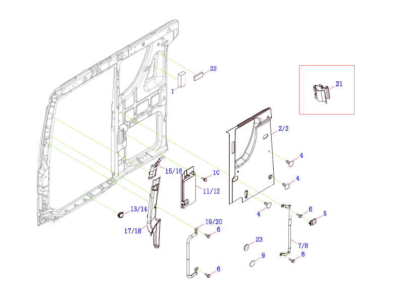 FAW Side Panel Interior Trimming Module