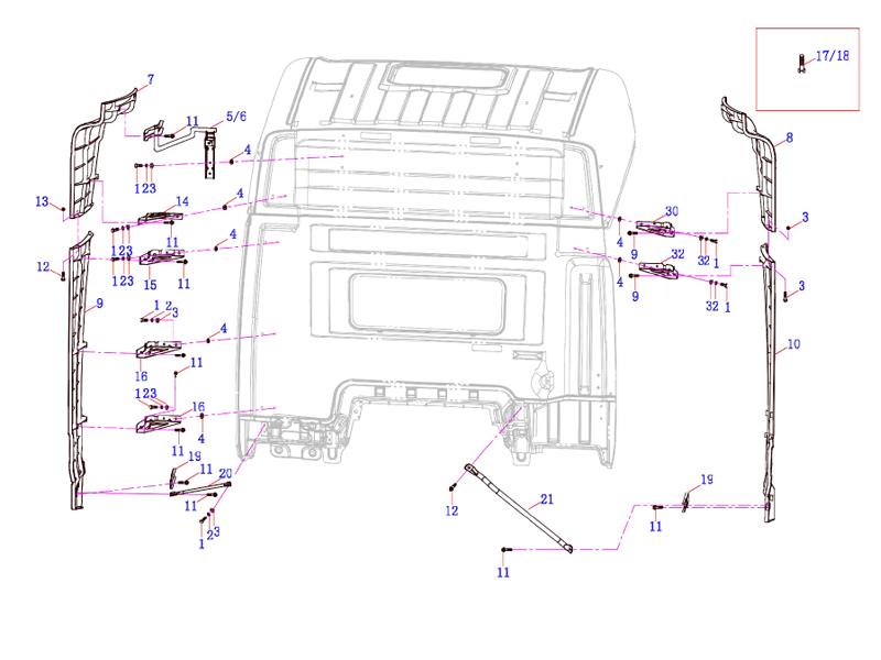 FAW Top Cover Air Deflector Module
