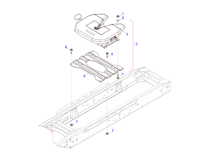 FAW Traction Saddle Seat Plate Module