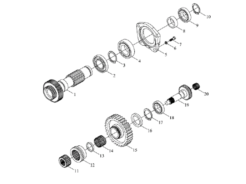Foton Auxiliary Gearshift Assembly