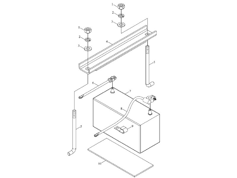Foton Battery Installation Assembly