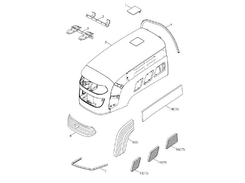 Foton Bonnet Installation Assembly