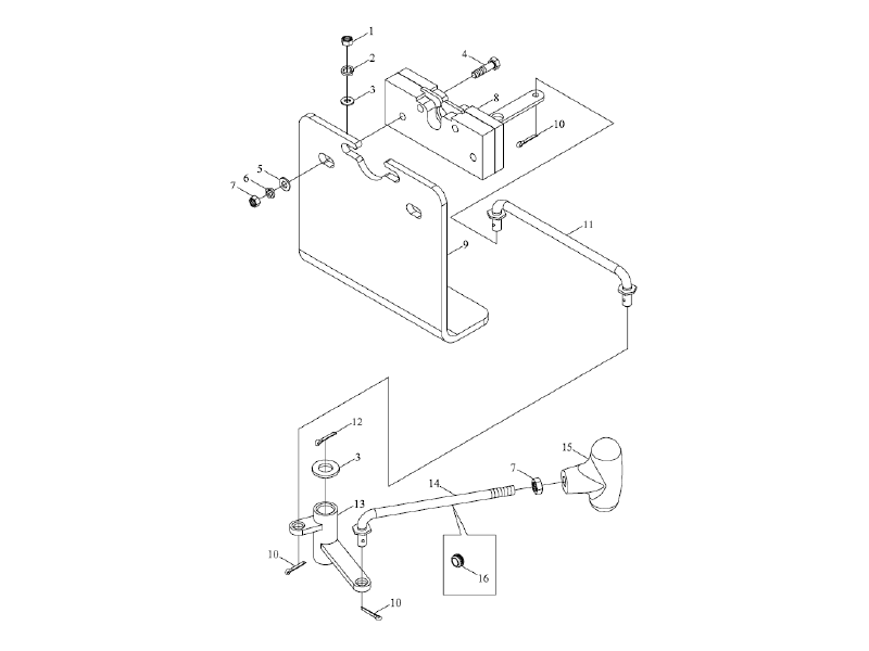 Foton Bonnet Locking Device Assembly