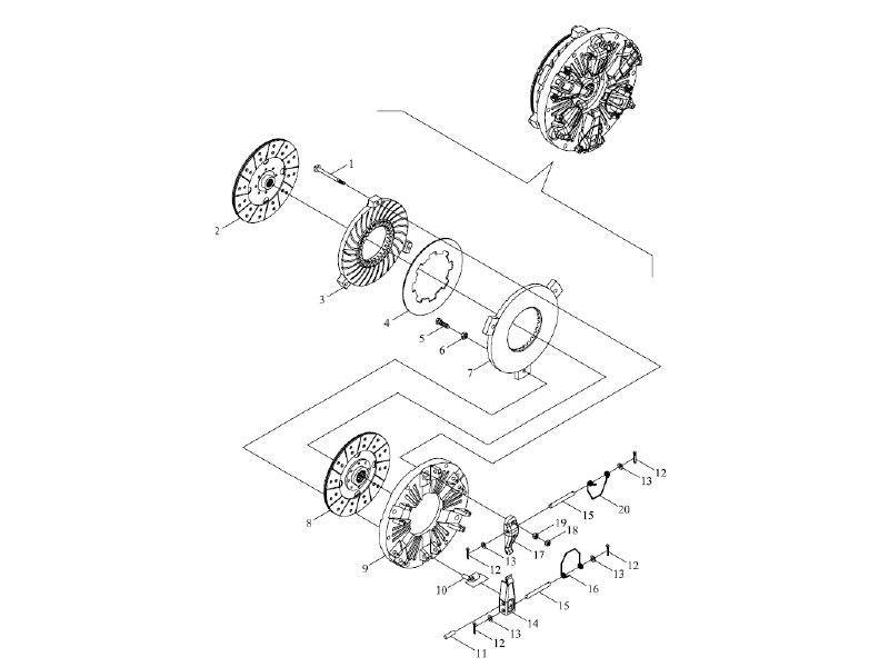 Foton Clutch Assembly-2