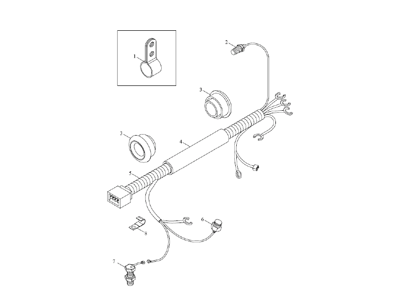Foton Engine Harness Mounting Assembly