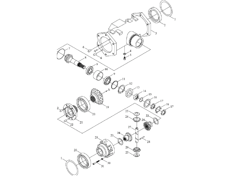 Foton Front Driving Axle Assembly-3