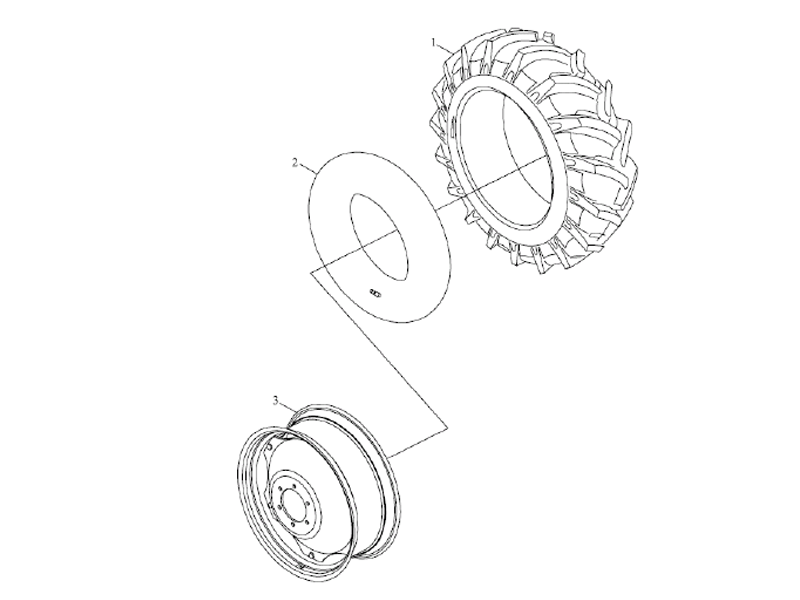 Foton Rear Drive Wheel Assembly
