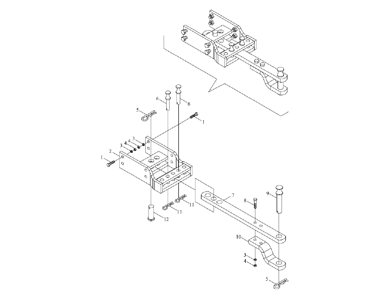 Foton Towing Mechanism Assembly