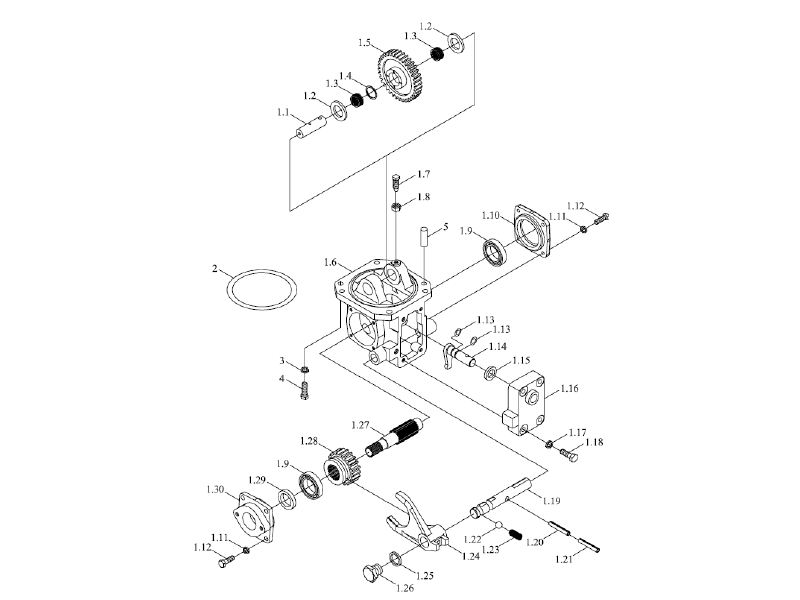 Foton Transfer Case Housing Assembly
