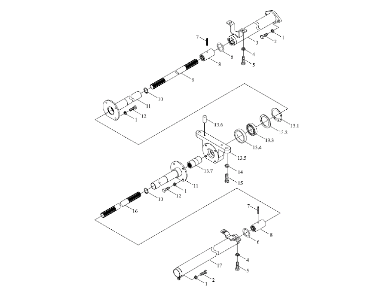 Foton Transfer Case Transmission Assembly
