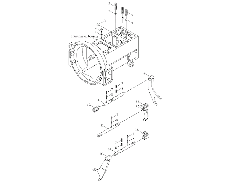 Foton Transmission Control Mechanism Assembly-1
