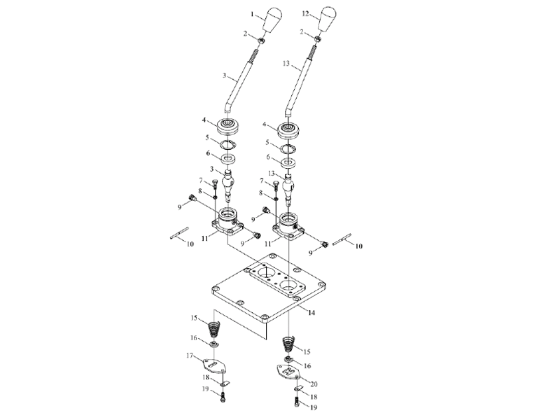 Foton Transmission Control Mechanism Assembly-2
