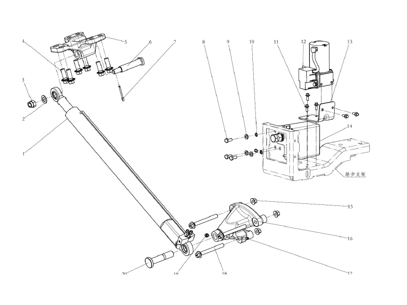 Shacman X6000 Cabin Tilting System