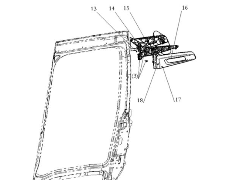 Shacman X6000 Front View Mirror Assy
