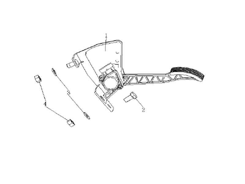 Sinotruk Howo A7 Electric Accelerate Assembly