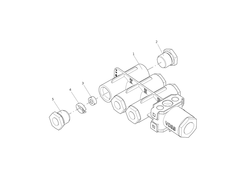 Sitrak Auxiliary Gas Distribution Module (Three Plugs)