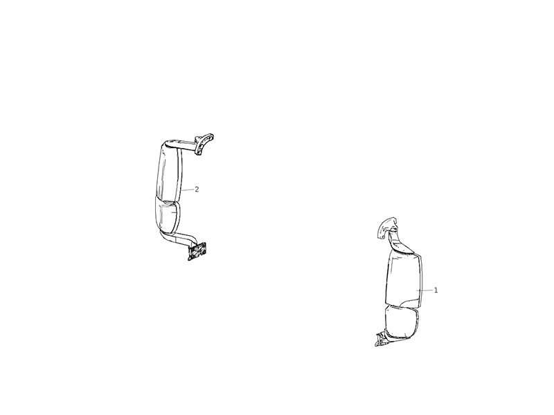 Sitrak C7 Narrow Body Cab Power Mirrors (Plus Four-Way Camera)