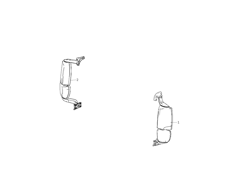 Sitrak C7 Narrow Body Cab Power Mirrors (Plus Four-Way Camera)