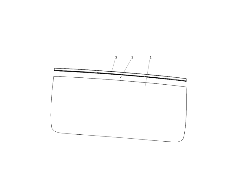 Sitrak Front Windshield (Narrow Body)