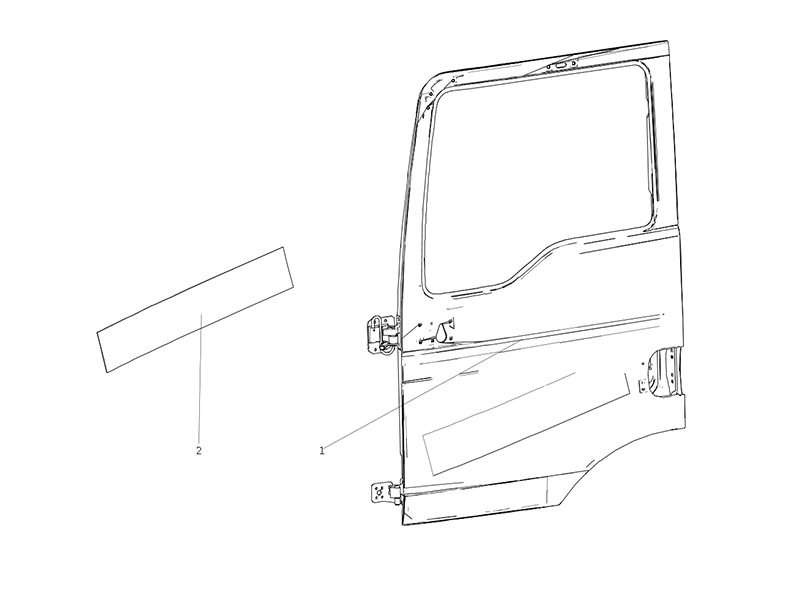 Sitrak Left Door Body (Unpainted)