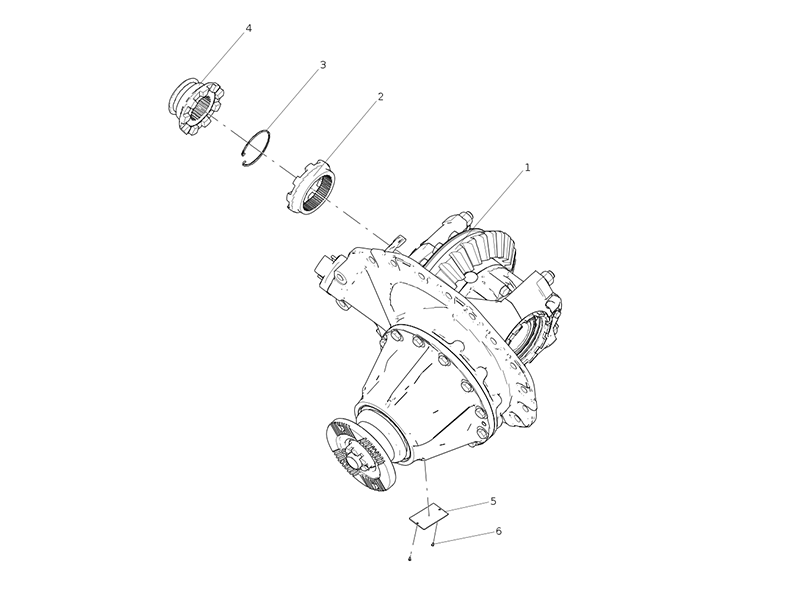 Sitrak MAT16 Rear Axle Drive (I=1.381,Xsф165)