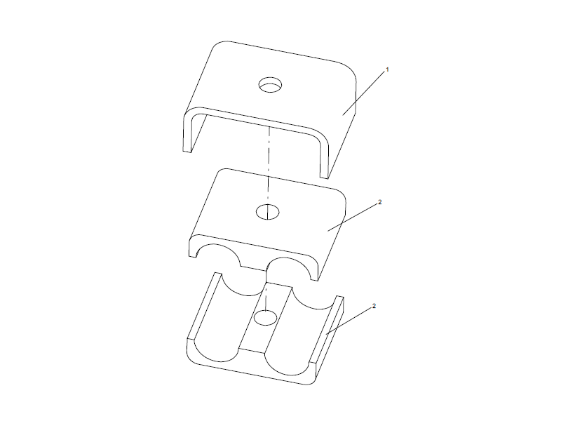 XCMG Battery Cable Fixing Clamp