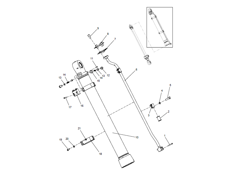 XCMG Bucket Arm Cylinder