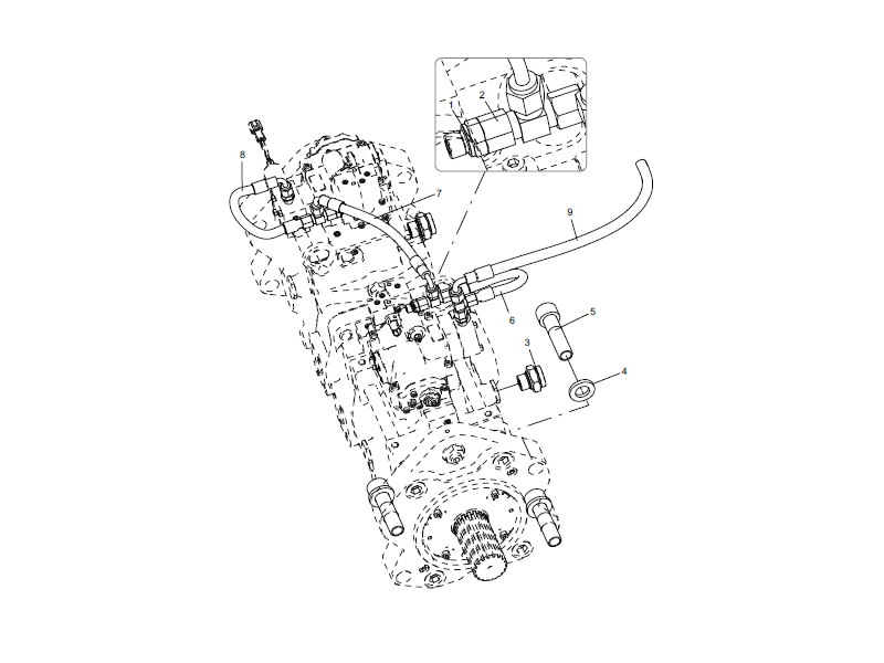 XCMG Main Pump Pilot Assembly