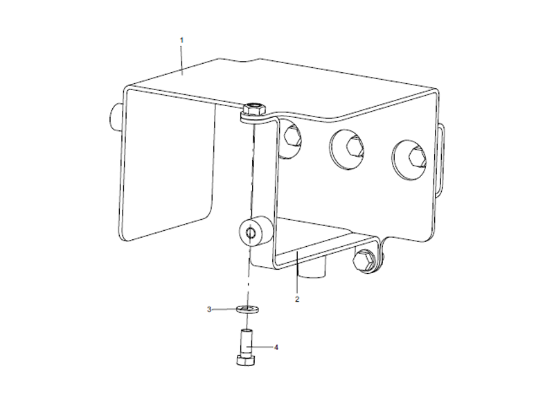XCMG Spray Bottle Mounting Bracket Assembly