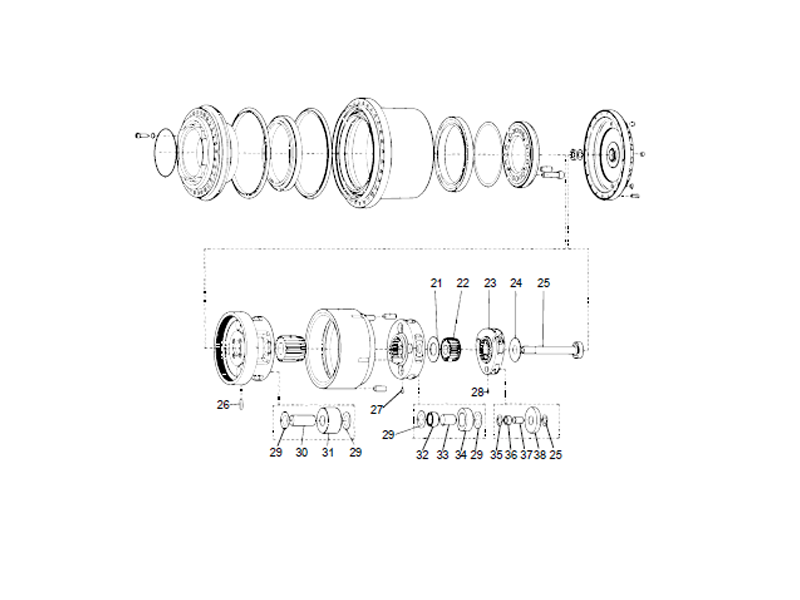 XCMG Walking Motor